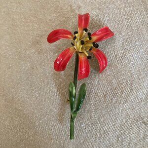 Vintage Originals by Robert Enamel Flower Brooch